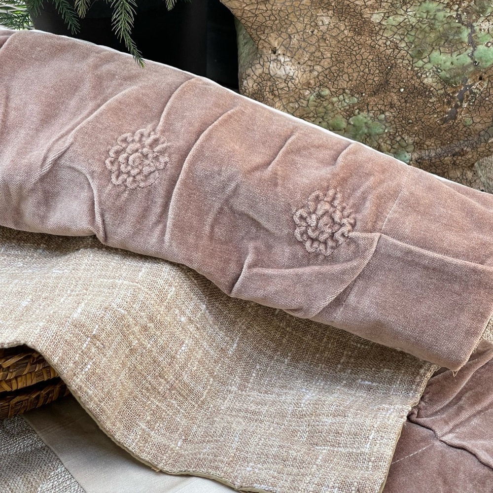 Natural fiber table runner, handmade table runner, neutral color table runner